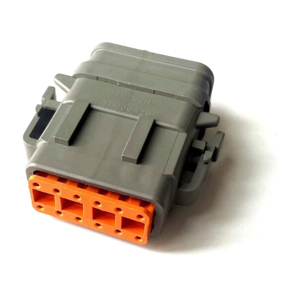 Deutsch DTM 12 pin plug, grey