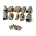 Deutsch DTM E007 connector range 2 to 12 pin with pins