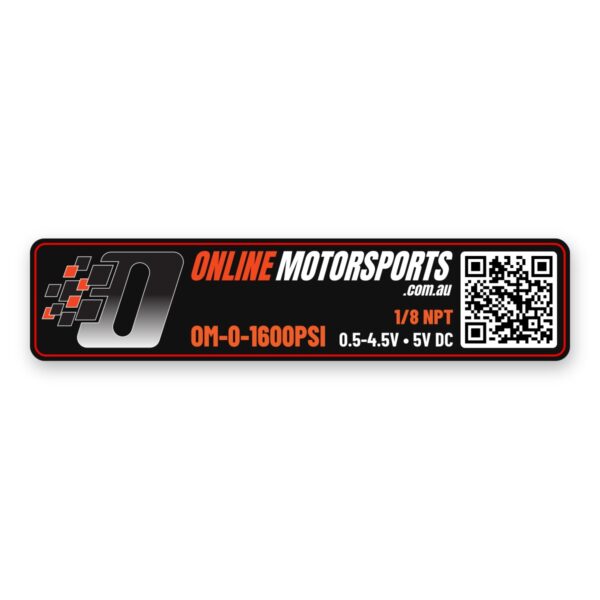 OM-0-1600PSI Pressure Sensor NPT Sticker label