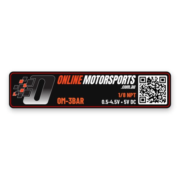 OM-3BAR Pressure Sensor NPT Sticker label