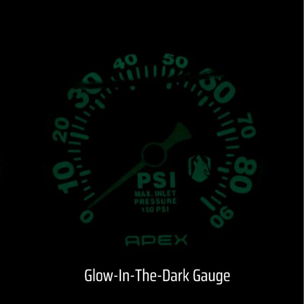 Glow in the dark gauge