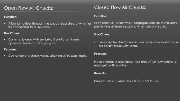 Closed vs open flow