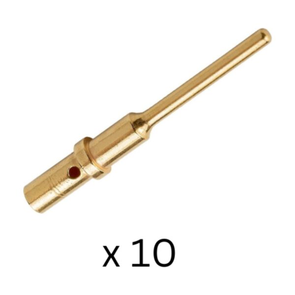 10 x Deutsch DTM Gold Solid Pin 20 AWG