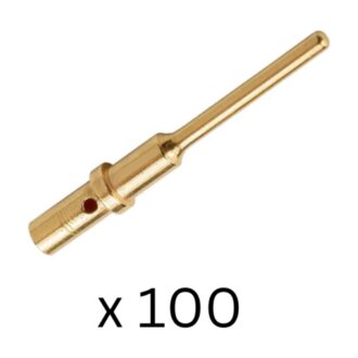 100 x Deutsch DTM Gold Solid Pin 20 AWG