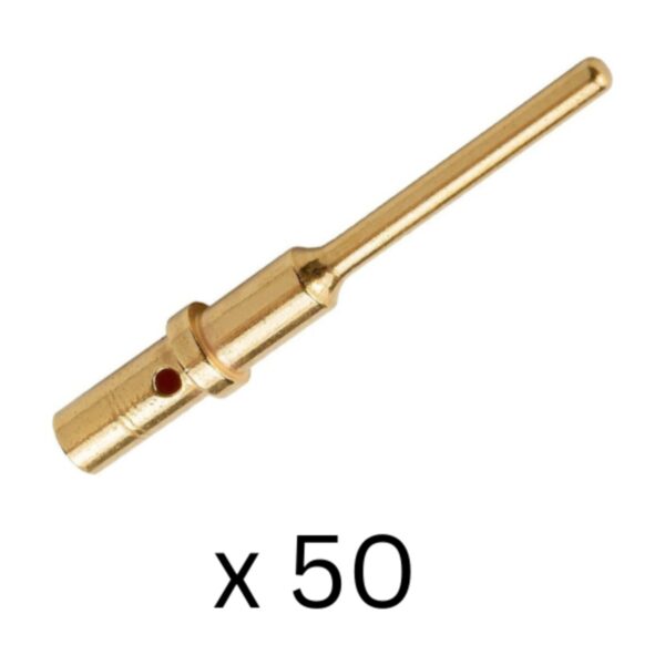 50 x Deutsch DTM Gold Solid Pin 20 AWG