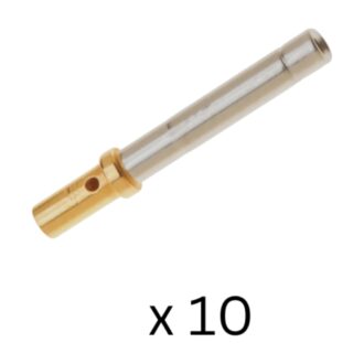 10 x Deutsch DTM Gold Solid Socket 20 AWG
